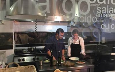 Cocinando en el Restaurante Los Sentidos con Tv Linares