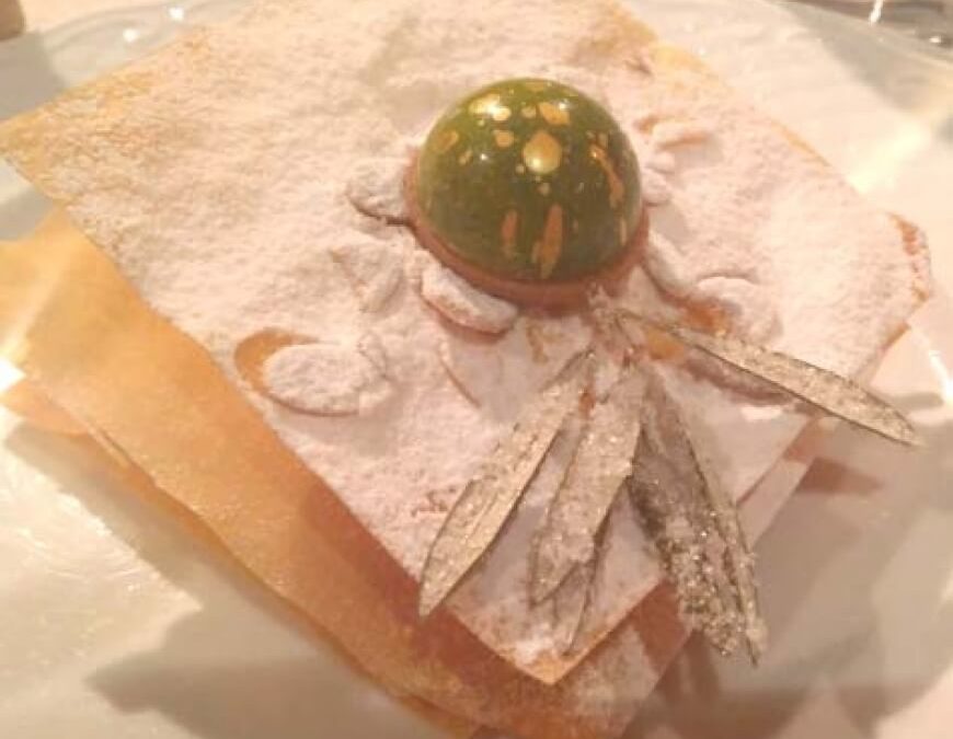 Tarta árabe con bombón AOVE